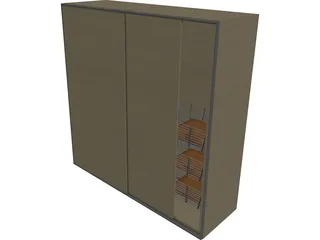 Wardrobe 3D Model preview