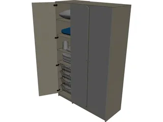 Wardrobe 3D Model preview