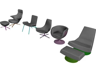 Chairs 3D Model preview
