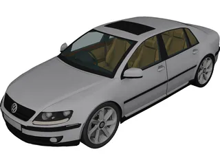 Volkswagen Phaeton 3D Model preview