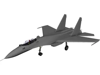 Sukhoi Su-37 Flanker-F 3D Model preview