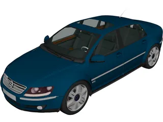 Volkswagen Phaeton W12 3D Model preview