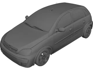 Opel Corsa 3D Model preview