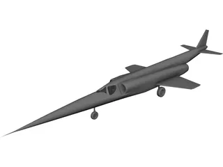 Douglas X-3 Stiletto 3D Model preview