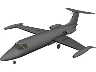 HFB-320 Hansa Jet 3D Model preview