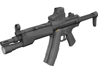 MP5 3D Model preview