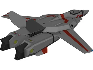 VF-1A 3D Model preview