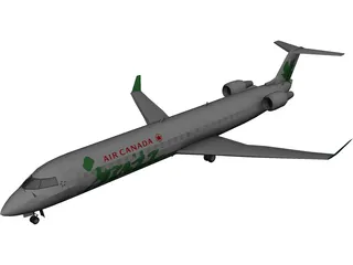 Bombardier CRJ-705 Air Canada Jazz 3D Model preview