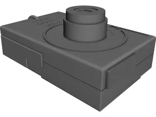 Canon Digital Ixus 2 Photo Camera 3D Model preview
