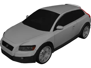 Volvo C30 3D Model preview