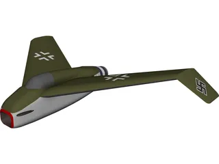 Heinkel P1078C 3D Model preview