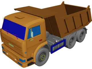 Kamaz 6520 3D Model preview