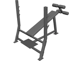 Bench Press 3D Model preview