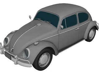 Volkswagen Beetle 3D Model preview