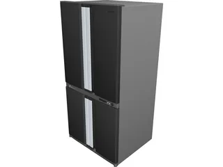 Refrigerator Sharp SJ F77PCS 3D Model preview