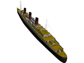 RMS Queen Mary 3D Model preview