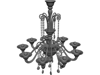 Barovier Toso Erfud 3D Model preview