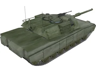 M1A1 US Army Tank 3D Model preview