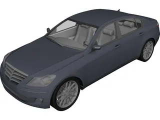 Hyundai Genesis 3D Model preview