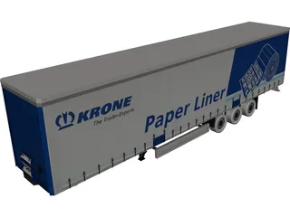 Trailer Krone 3D Model preview