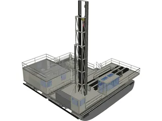 Drill and Mud Units 3D Model preview