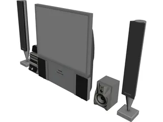 Toshiba Television 3D Model preview