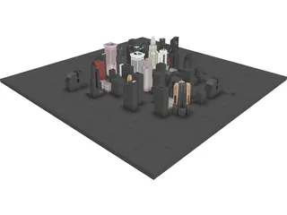 New York City Block 3D Model preview