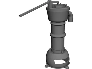 Water Hand Pump 3D Model preview