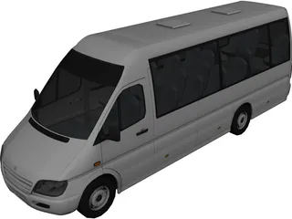Mercedes-Benz Microbus 3D Model preview
