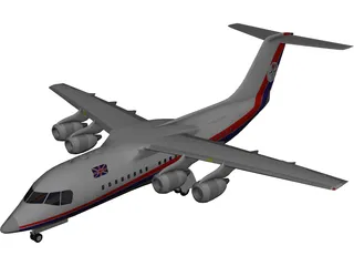 British Aerospace BAe 146 Statesman 3D Model preview