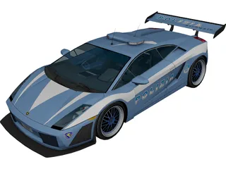 Lamborghini Gallardo Italian Police 3D Model preview