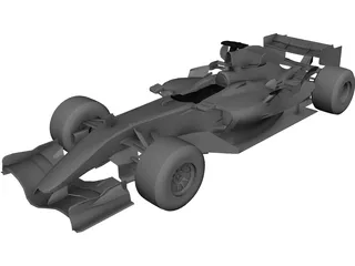 McLaren MP4-20 F1 3D Model preview