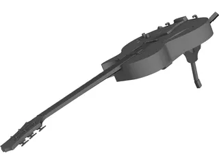 Guitar Jazz 3D Model preview