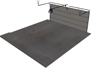Garage Door 3D Model preview