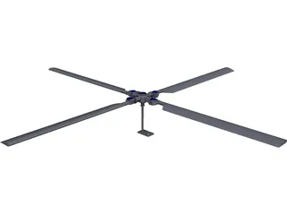 Rotor Heli Principal 3D Model preview