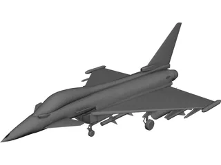 Eurofighter 2000 3D Model preview