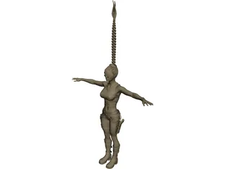 Lara Croft 3D Model preview