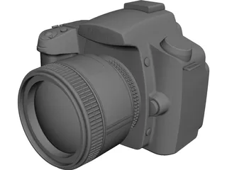 Nikon D90 Camera 3D Model preview