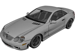 Mercedes-Benz SL65 AMG 3D Model preview