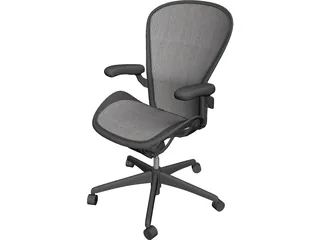 Herman Miller Aeron Chair 3D Model preview