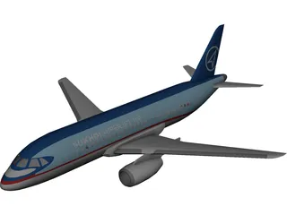 Sukhoi SuperJet 100 3D Model preview