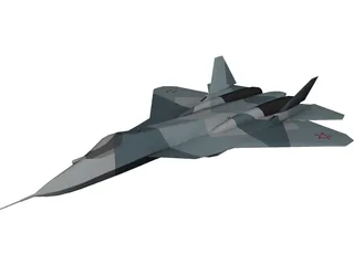 Sukhoi T-50 (2011) 3D Model preview