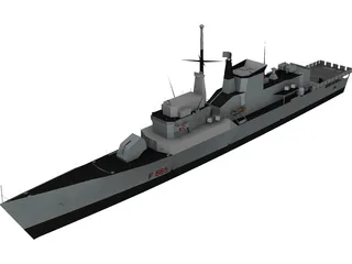 Sagittario Ship 3D Model preview