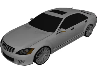 Mercedes-Benz S600 Brabus (2010) 3D Model preview