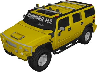 Hummer H2 Custom 3D Model preview