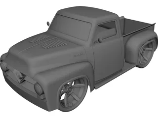 Ford F-100 3D Model preview