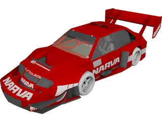 Lada Samara Pikes Peak 3D Model preview