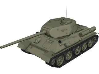 T34 (1985) 3D Model preview