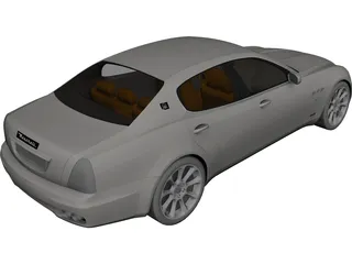 Maserati Quattroporte 3D Model preview