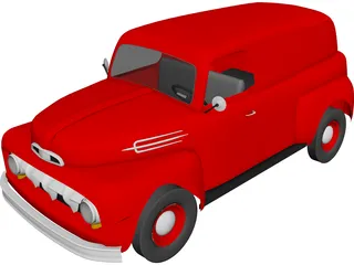 Ford Panel (1952) 3D Model preview